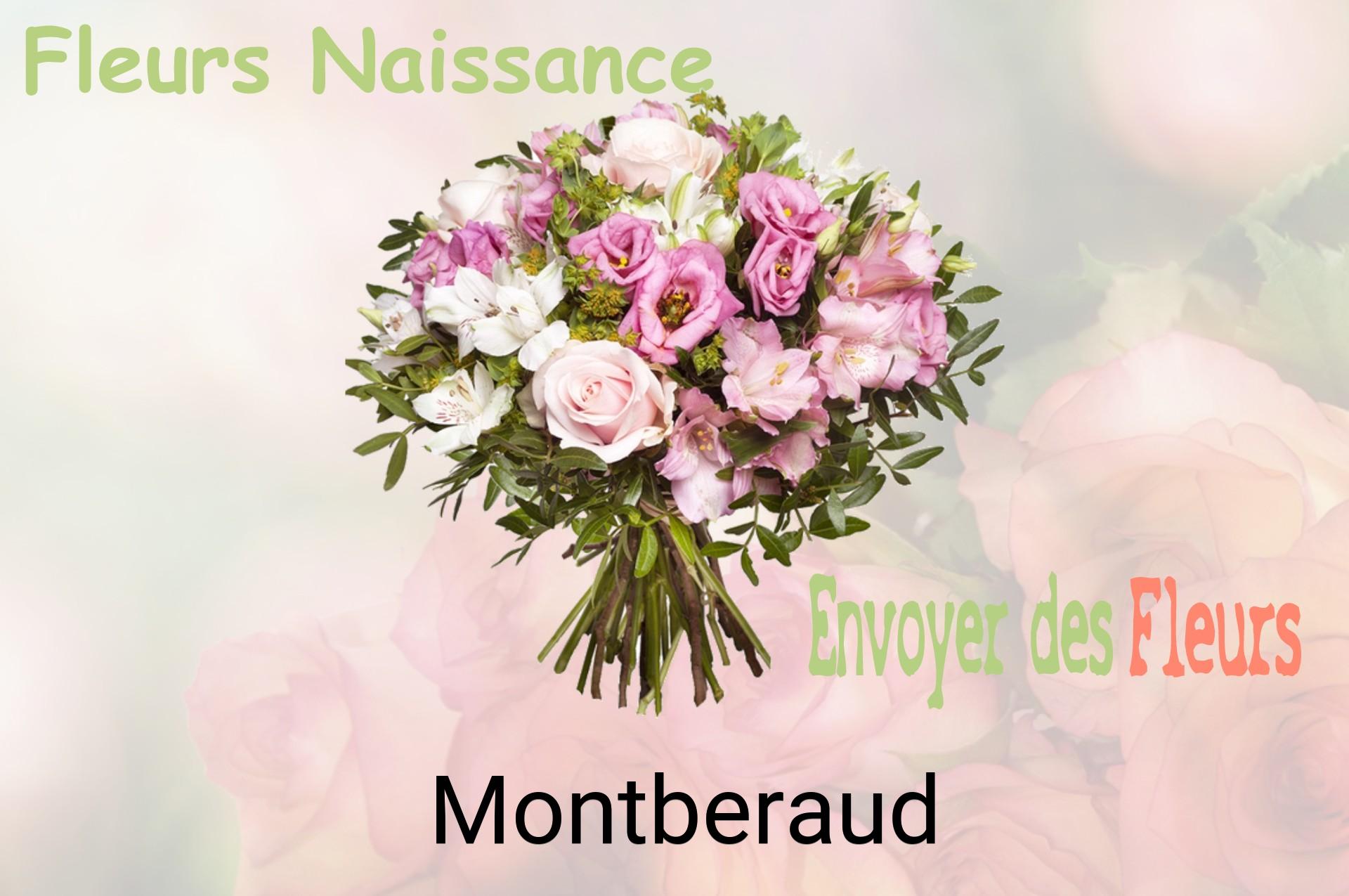 Bouquet de fleurs de naissance livré à Montberaud