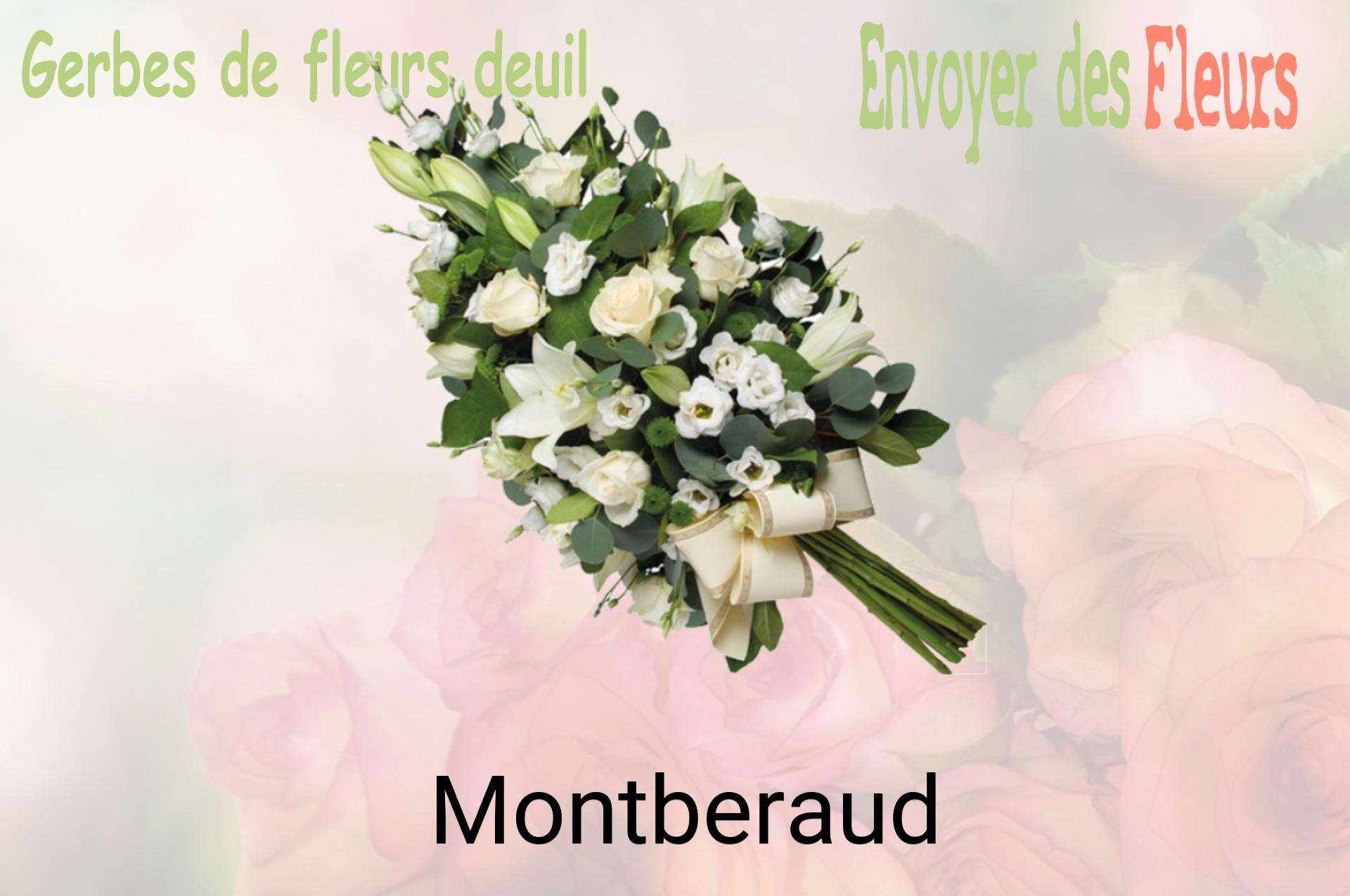 Gerbe de fleurs de deuil livrée à Montberaud